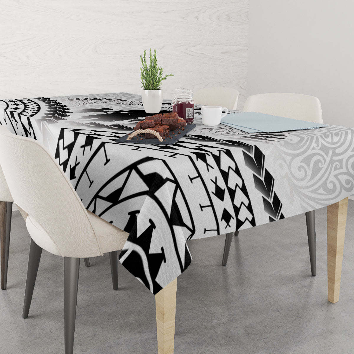 New Zealand Happy Father's Day Tablecloth Aroha Ahau Ki A Koe Papa Polynesian Tribal LT05 - Polynesian Pride