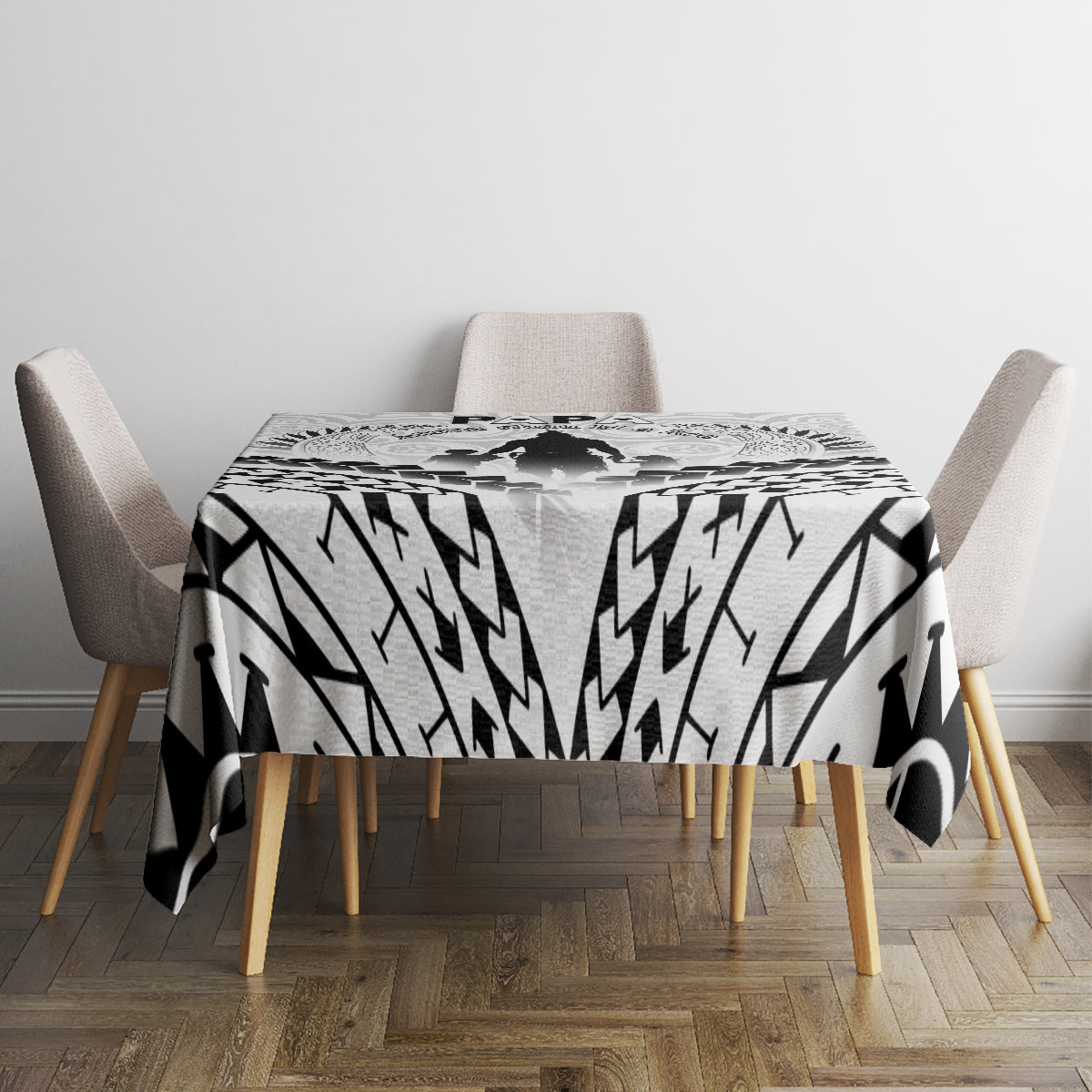 New Zealand Happy Father's Day Tablecloth Aroha Ahau Ki A Koe Papa Polynesian Tribal LT05 - Polynesian Pride
