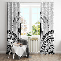 New Zealand Happy Father's Day Window Curtain Aroha Ahau Ki A Koe Papa Polynesian Tribal LT05 - Polynesian Pride