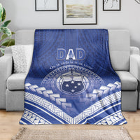 Samoa Happy Father's Day Blanket Ou Te Alofa Ia Te Oe Tama Dad Polynesian Tribal LT05 - Polynesian Pride