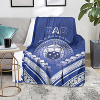 Samoa Happy Father's Day Blanket Ou Te Alofa Ia Te Oe Tama Dad Polynesian Tribal LT05 - Polynesian Pride