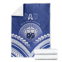 Samoa Happy Father's Day Blanket Ou Te Alofa Ia Te Oe Tama Dad Polynesian Tribal LT05 - Polynesian Pride