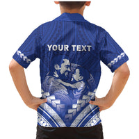 Personalised Samoa Happy Father's Day Family Matching Mermaid Dress and Hawaiian Shirt Ou Te Alofa Ia Te Oe Tama Dad Polynesian Tribal LT05 - Polynesian Pride