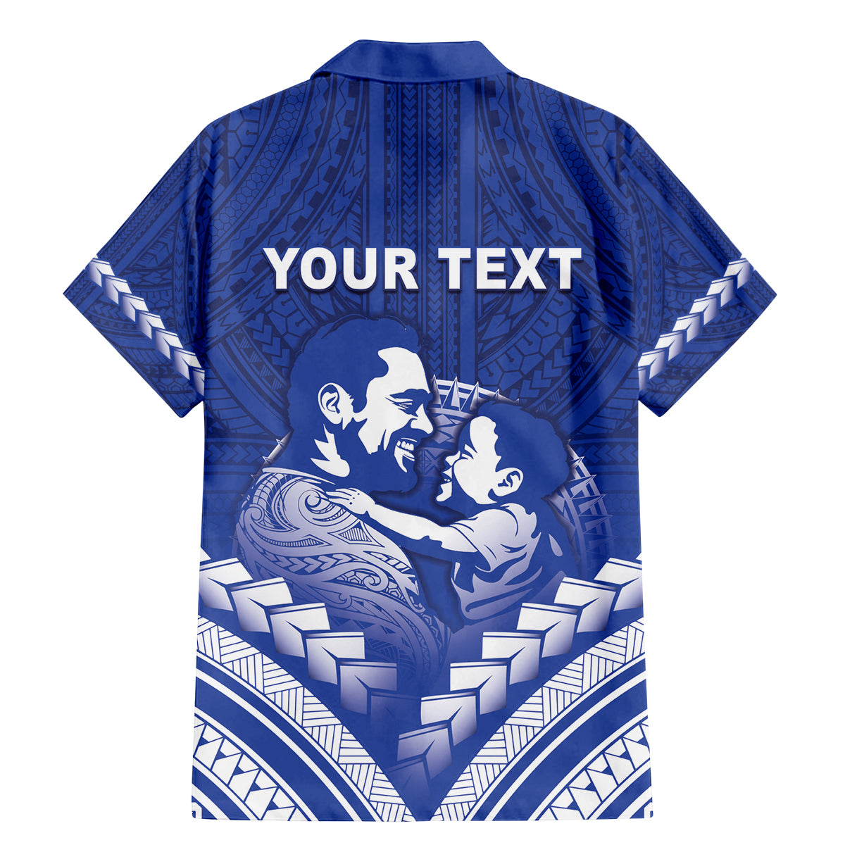 Personalised Samoa Happy Father's Day Family Matching Mermaid Dress and Hawaiian Shirt Ou Te Alofa Ia Te Oe Tama Dad Polynesian Tribal LT05 - Polynesian Pride