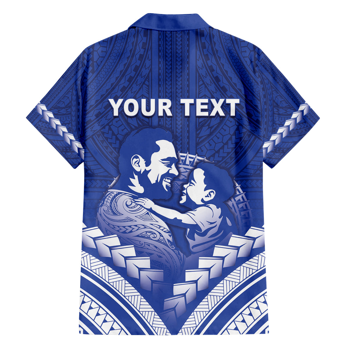 Personalised Samoa Happy Father's Day Family Matching Off Shoulder Maxi Dress and Hawaiian Shirt Ou Te Alofa Ia Te Oe Tama Dad Polynesian Tribal LT05 - Polynesian Pride