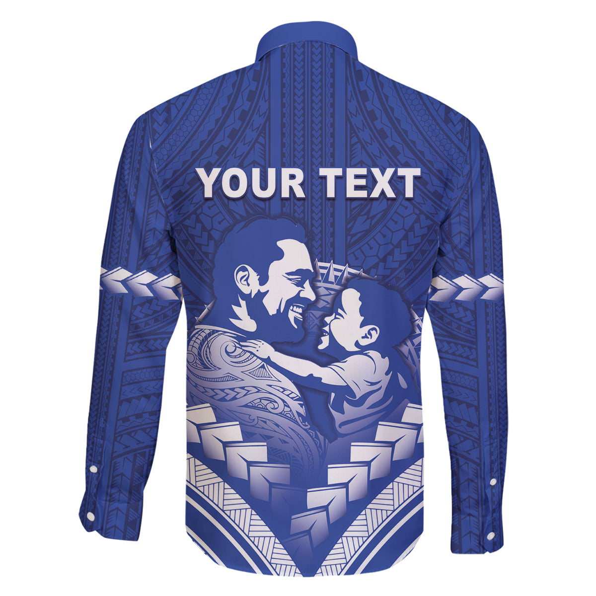 Personalised Samoa Happy Father's Day Family Matching Puletasi and Hawaiian Shirt Ou Te Alofa Ia Te Oe Tama Dad Polynesian Tribal LT05 - Polynesian Pride