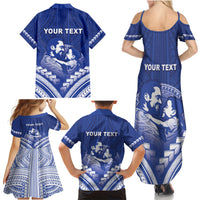 Personalised Samoa Happy Father's Day Family Matching Summer Maxi Dress and Hawaiian Shirt Ou Te Alofa Ia Te Oe Tama Dad Polynesian Tribal LT05 - Polynesian Pride