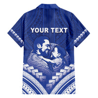 Personalised Samoa Happy Father's Day Family Matching Tank Maxi Dress and Hawaiian Shirt Ou Te Alofa Ia Te Oe Tama Dad Polynesian Tribal LT05 - Polynesian Pride