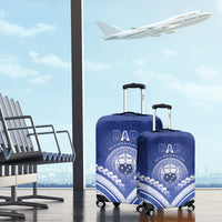 Samoa Happy Father's Day Luggage Cover Ou Te Alofa Ia Te Oe Tama Dad Polynesian Tribal