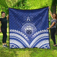 Samoa Happy Father's Day Quilt Ou Te Alofa Ia Te Oe Tama Dad Polynesian Tribal LT05 - Polynesian Pride