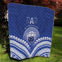 Samoa Happy Father's Day Quilt Ou Te Alofa Ia Te Oe Tama Dad Polynesian Tribal LT05 - Polynesian Pride