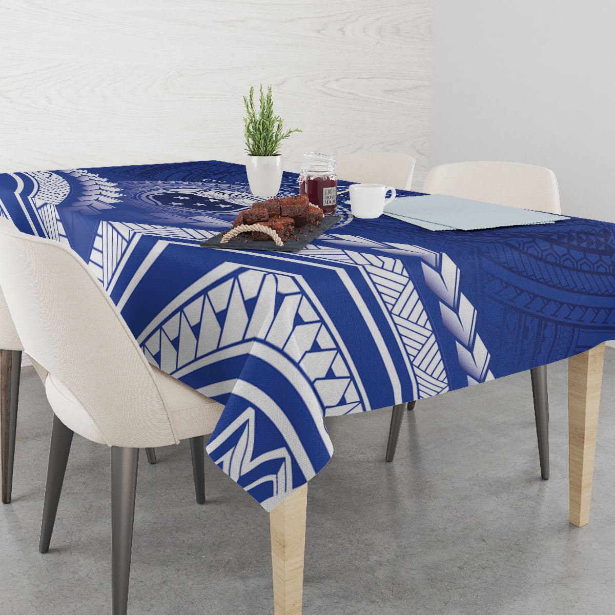 Samoa Happy Father's Day Tablecloth Ou Te Alofa Ia Te Oe Tama Dad Polynesian Tribal LT05 - Polynesian Pride