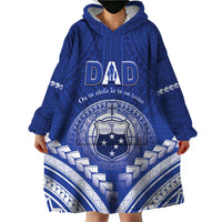 Personalised Samoa Happy Father's Day Wearable Blanket Hoodie Ou Te Alofa Ia Te Oe Tama Dad Polynesian Tribal LT05 - Polynesian Pride