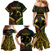 Personalised Vanuatu Happy Father's Day Family Matching Mermaid Dress and Hawaiian Shirt Mi Lavem Yu Papa Polynesian Tribal LT05 - Polynesian Pride