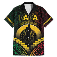 Personalised Vanuatu Happy Father's Day Family Matching Mermaid Dress and Hawaiian Shirt Mi Lavem Yu Papa Polynesian Tribal LT05 Dad's Shirt - Short Sleeve Reggae - Polynesian Pride