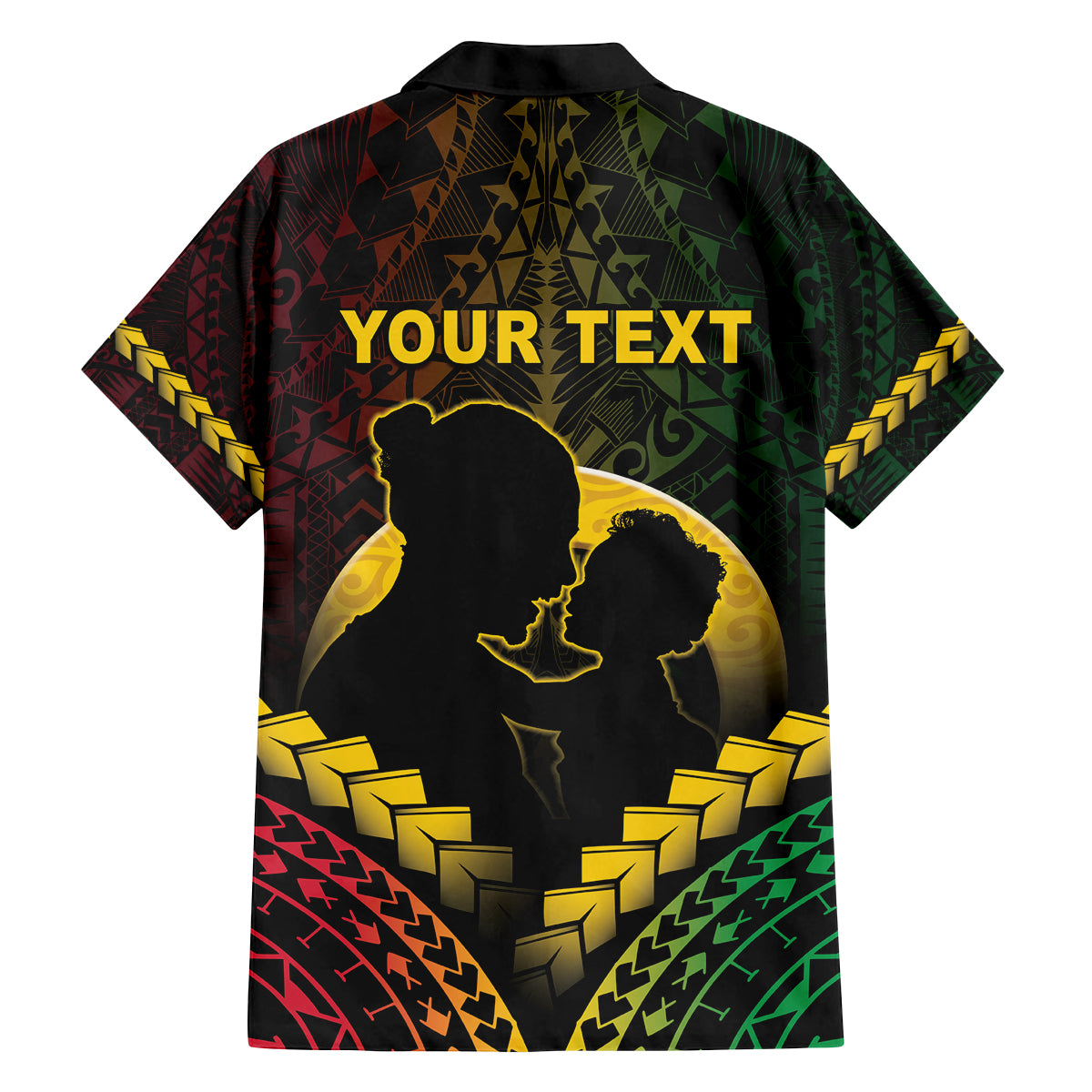Personalised Vanuatu Happy Father's Day Family Matching Tank Maxi Dress and Hawaiian Shirt Mi Lavem Yu Papa Polynesian Tribal LT05 - Polynesian Pride