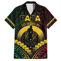 Personalised Vanuatu Happy Father's Day Hawaiian Shirt Mi Lavem Yu Papa Polynesian Tribal