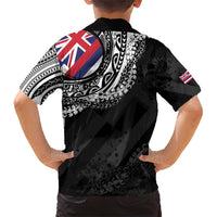 Hawaii Flag Day Family Matching Short Sleeve Bodycon Dress and Hawaiian Shirt Hawaiian Maile Lei LT05 - Polynesian Pride