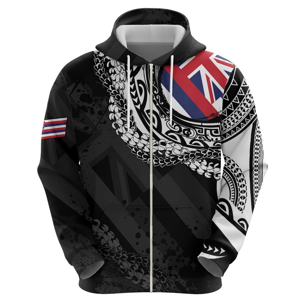Hawaii Flag Day Hoodie Hawaiian Maile Lei LT05 - Polynesian Pride
