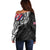 Hawaii Flag Day Off Shoulder Sweater Hawaiian Maile Lei