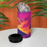 Hawaii Kilauea Volcano 4 in 1 Can Cooler Tumbler There Is Pele Goddess Of The Volcano LT05 - Polynesian Pride