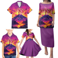 Hawaii Kilauea Volcano Family Matching Puletasi and Hawaiian Shirt There Is Pele Goddess Of The Volcano LT05 - Polynesian Pride