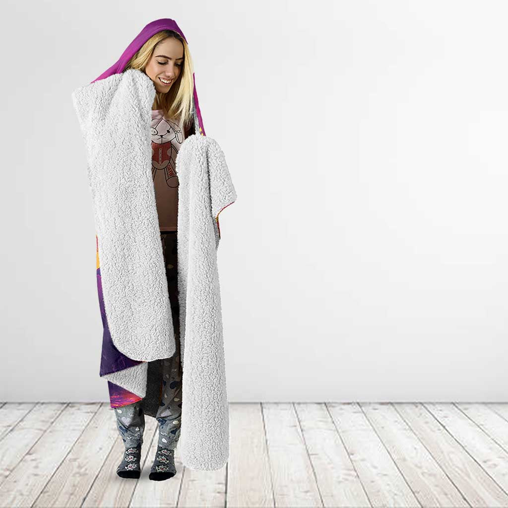 Hawaii Kilauea Volcano Hooded Blanket There Is Pele Goddess Of The Volcano - Polynesian Pride