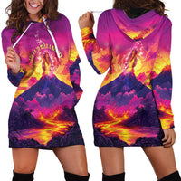 Hawaii Kilauea Volcano Hoodie Dress There Is Pele Goddess Of The Volcano LT05 - Polynesian Pride