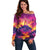 Hawaii Kilauea Volcano Off Shoulder Sweater There Is Pele Goddess Of The Volcano - Polynesian Pride