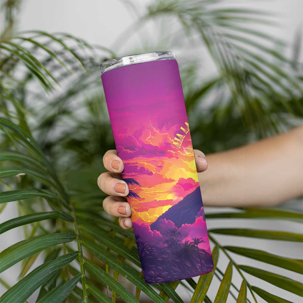 Hawaii Kilauea Volcano Skinny Tumbler There Is Pele Goddess Of The Volcano LT05 - Polynesian Pride