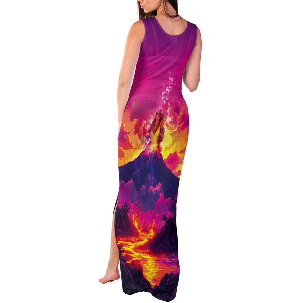 Hawaii Kilauea Volcano Tank Maxi Dress There Is Pele Goddess Of The Volcano LT05 - Polynesian Pride