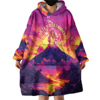 Hawaii Kilauea Volcano Wearable Blanket Hoodie There Is Pele Goddess Of The Volcano LT05 - Polynesian Pride