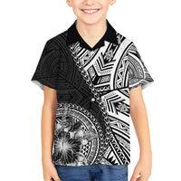 Hibiscus With Black Austronesian Tattoo Pattern Hawaiian Shirt - Polynesian Pride