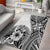Hibiscus With White Austronesian Tattoo Pattern Area Rug - Polynesian Pride