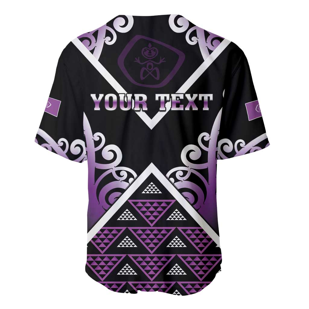 Personalised Aotearoa Moriori Baseball Jersey Maori Pattern New Zealand LT05 - Polynesian Pride