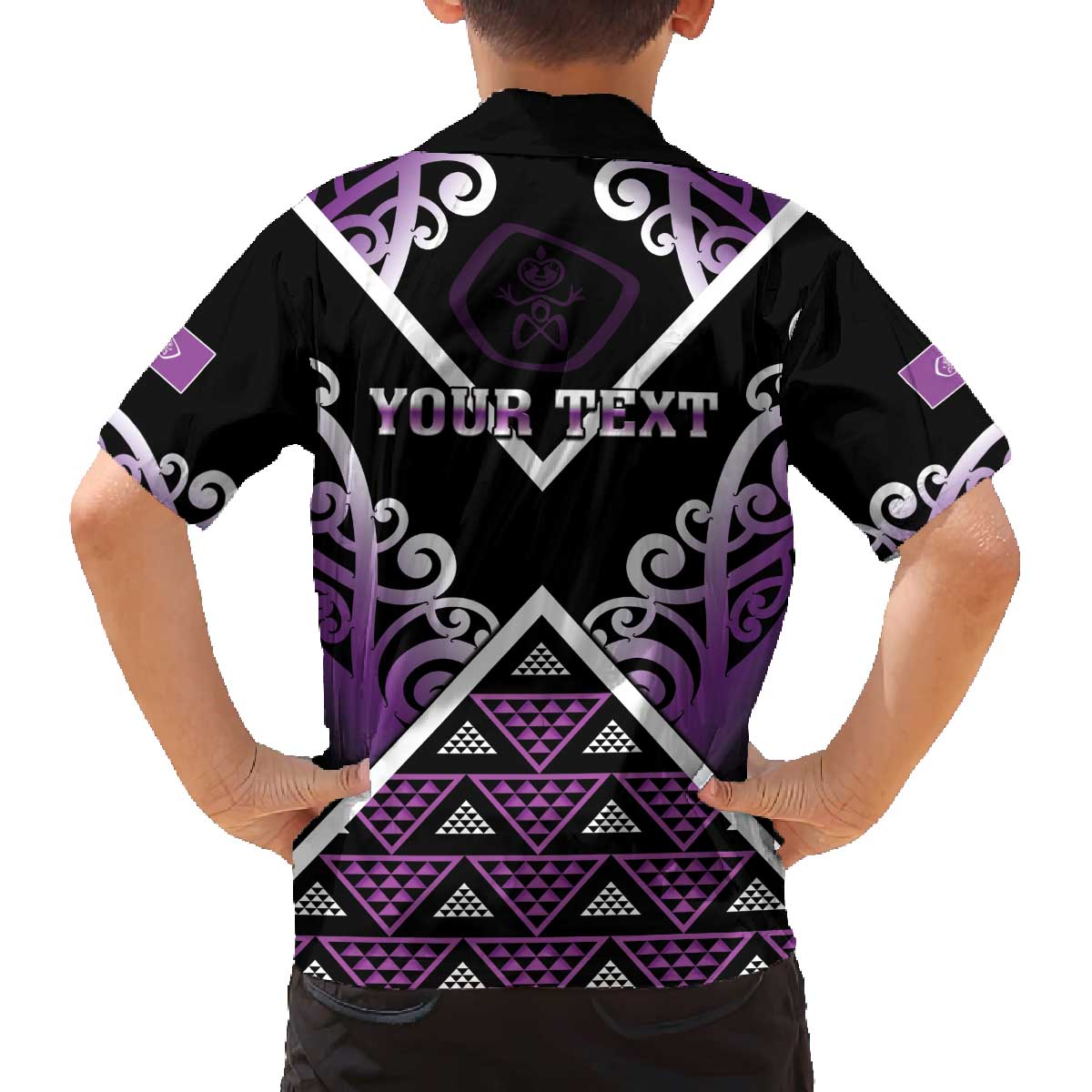 Personalised Aotearoa Moriori Family Matching Off The Shoulder Long Sleeve Dress and Hawaiian Shirt Maori Pattern New Zealand LT05 - Polynesian Pride
