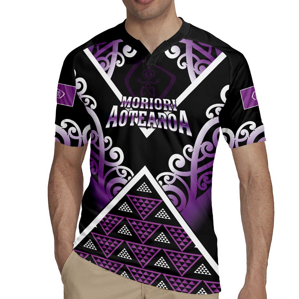 Personalised Aotearoa Moriori Rugby Jersey Maori Pattern New Zealand LT05 - Polynesian Pride