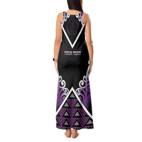 Personalised Aotearoa Moriori Tank Maxi Dress Maori Pattern New Zealand - Polynesian Pride