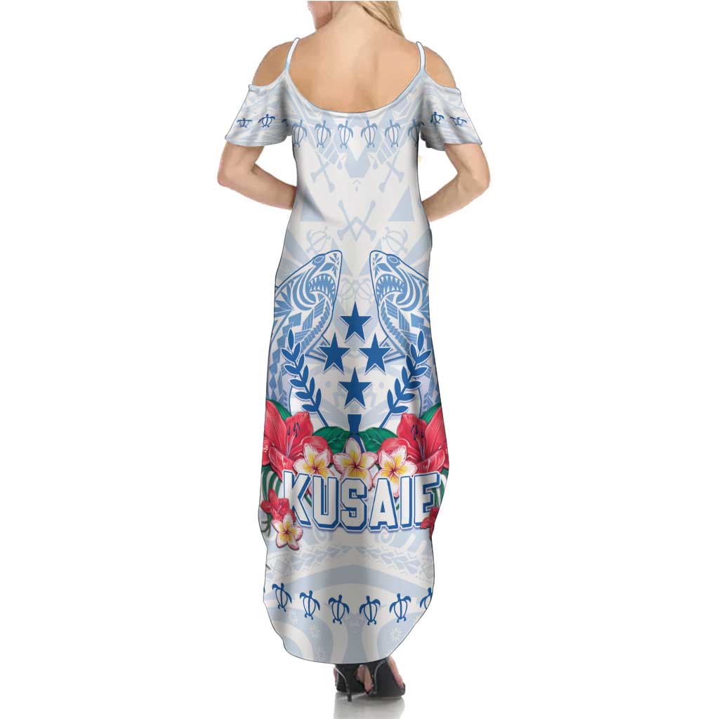Happy Kosrae Liberation Day Family Matching Summer Maxi Dress and Hawaiian Shirt Polynesian Shark Turtle Motif LT05 - Polynesian Pride