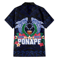 Happy Pohnpei Liberation Day Family Matching Off The Shoulder Long Sleeve Dress and Hawaiian Shirt Polynesian Shark Turtle Motif LT05 - Polynesian Pride