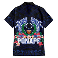 Happy Pohnpei Liberation Day Family Matching Summer Maxi Dress and Hawaiian Shirt Polynesian Shark Turtle Motif LT05 - Polynesian Pride