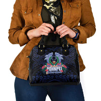 Happy Pohnpei Liberation Day Shoulder Handbag Polynesian Shark Turtle Motif LT05 - Polynesian Pride