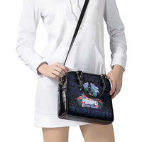 Happy Pohnpei Liberation Day Shoulder Handbag Polynesian Shark Turtle Motif LT05 - Polynesian Pride