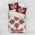 Cook Islands Maroon Tivaevae Bedding Set - Polynesian Pride