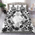 Cook Islands Tivaevae Quilt Bedding Set White Marble - Polynesian Pride