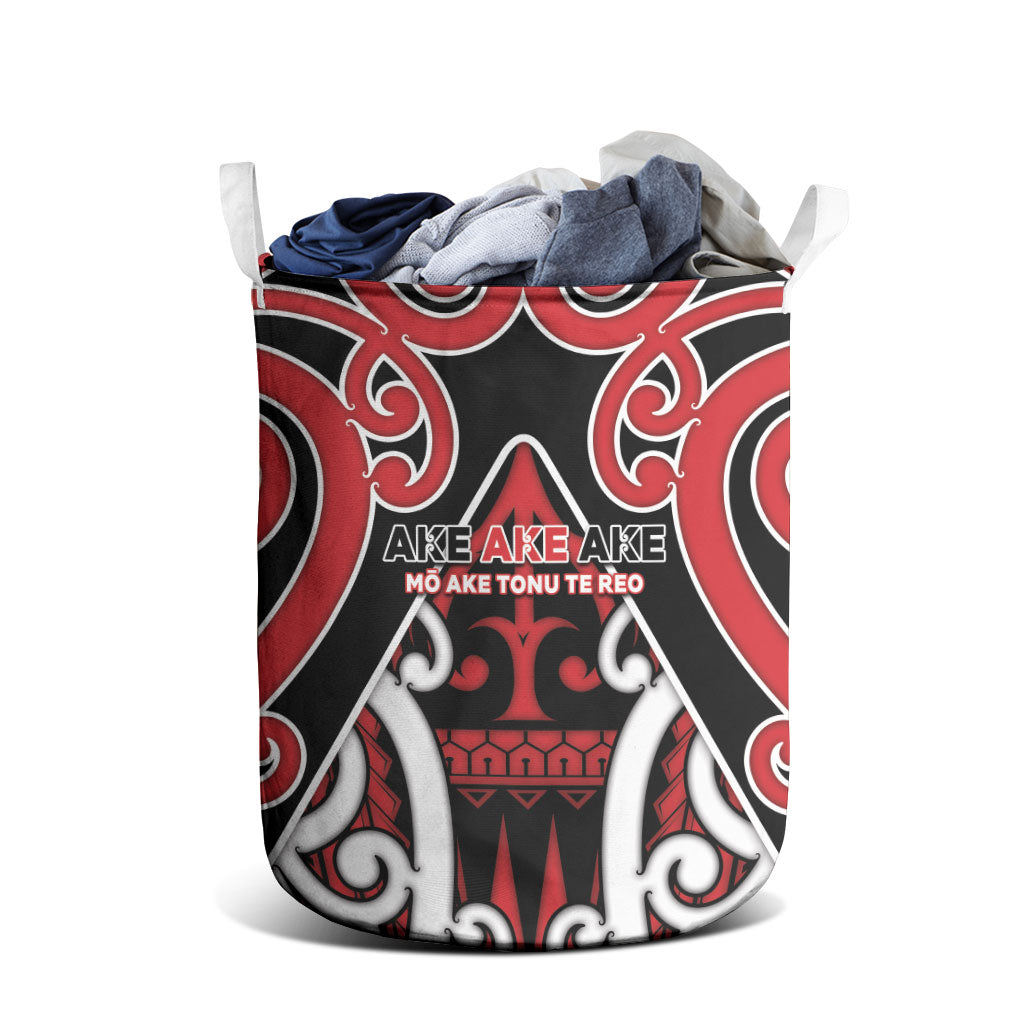New Zealand Maori Language Week Laundry Basket Mo Ake Tonu Te Reo LT05 - Polynesian Pride