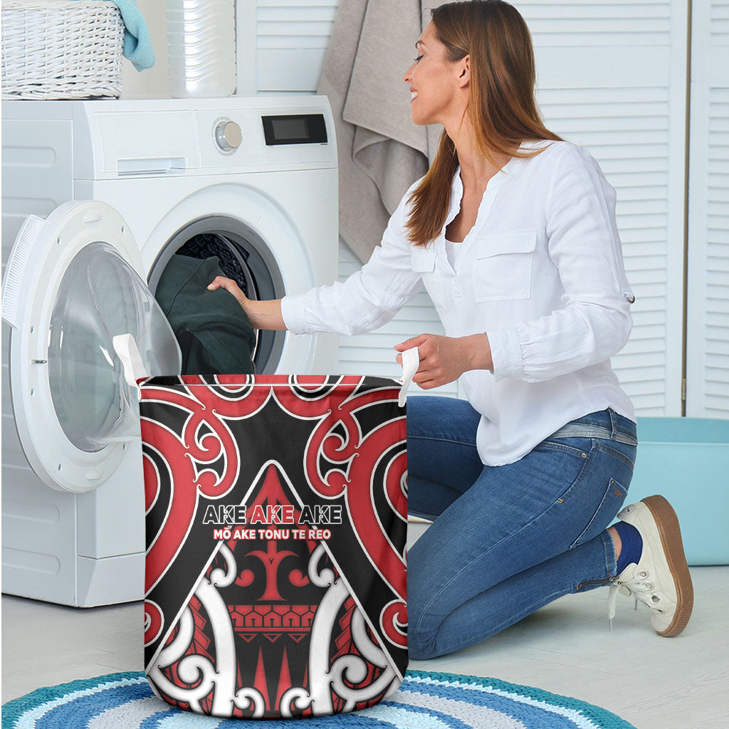 New Zealand Maori Language Week Laundry Basket Mo Ake Tonu Te Reo LT05 - Polynesian Pride