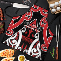 New Zealand Maori Language Week Apron Mo Ake Tonu Te Reo LT05 Black - Polynesian Pride
