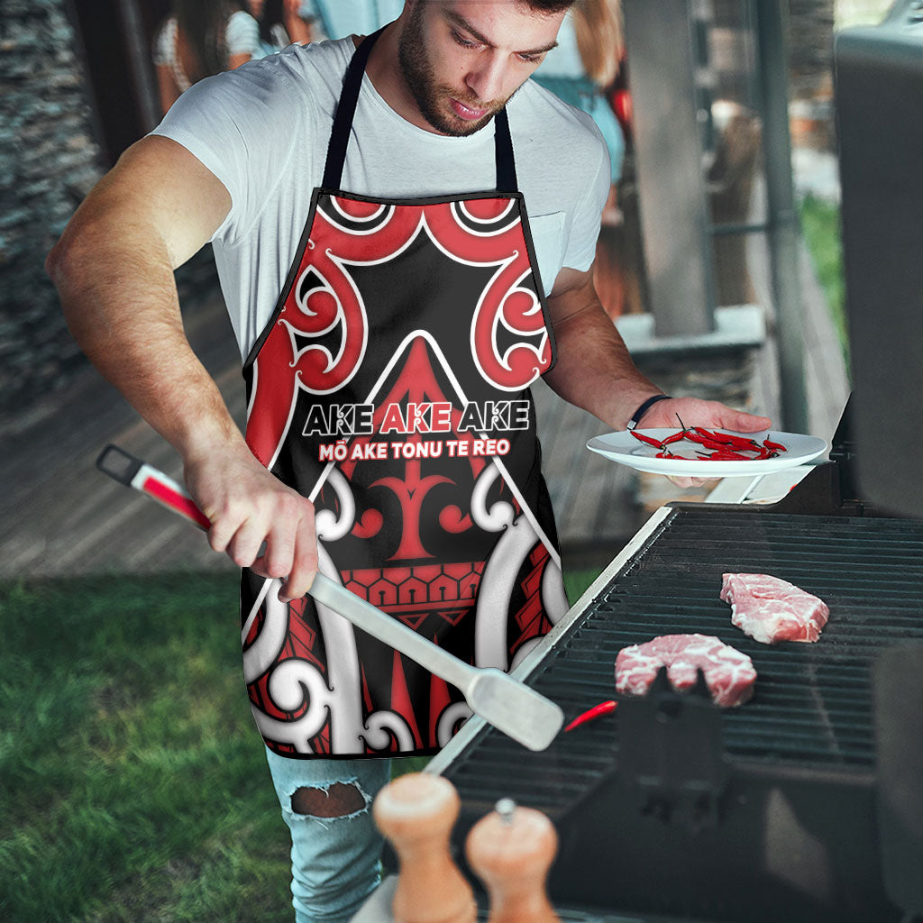 New Zealand Maori Language Week Apron Mo Ake Tonu Te Reo LT05 - Polynesian Pride