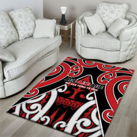 New Zealand Maori Language Week Area Rug Mo Ake Tonu Te Reo LT05 - Polynesian Pride